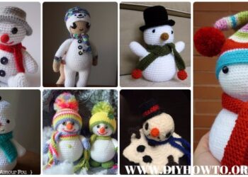 20 Amigurumi Häkeln Schneemann Softies Spielzeug freie Muster