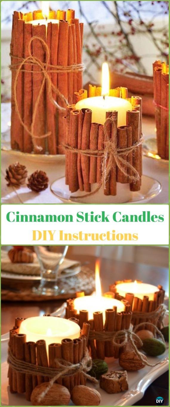 DIY Cinnamon Stick Candles Anweisung - Ferienkerze DIY BRÜFUNGSISIVIEN & TUTORIALS