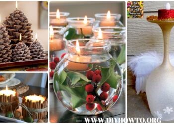 Wunderbare Urlaub Kerze DIY -Handwerksideen, um Ihren Esstisch zu beleuchten