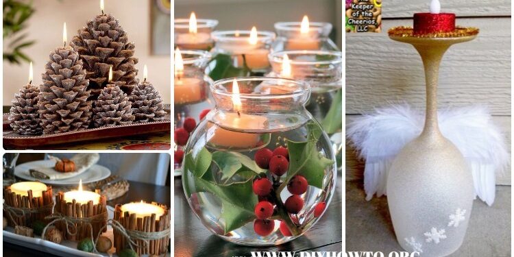Wunderbare Urlaub Kerze DIY -Handwerksideen, um Ihren Esstisch zu beleuchten