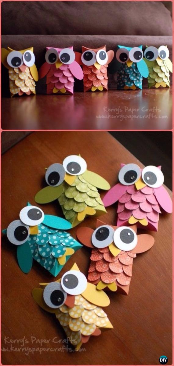 DIY TP Roll Owl Tutorial - Papierrolle Weihnachtskunsthandwerk Ideen & Projekte