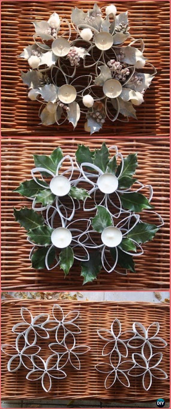 DIY Paper Roll Tee Candle Halter Tutorial - Papierrolle Weihnachtshandwerk Ideen & Projekte