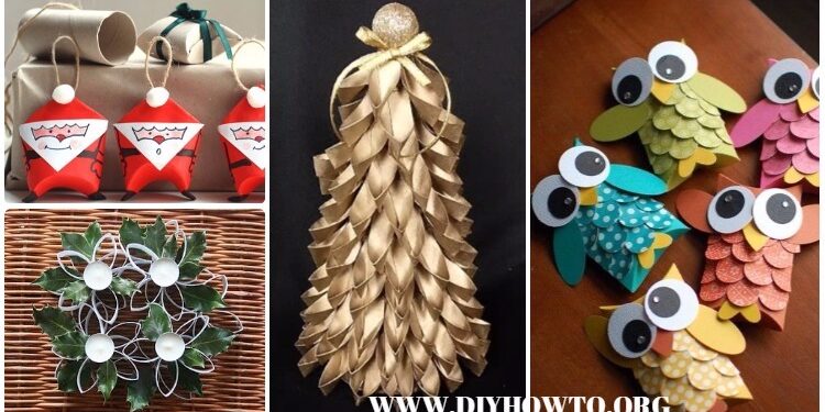 20 Papierrollen Weihnachtshandwerk Ideen & Projekte [Picture Instructions]