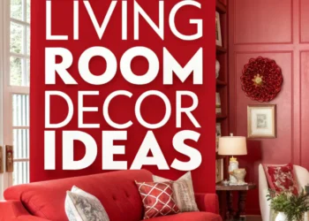 25 Dekorationsideen für rote Wohnzimmer, die Ihre Leidenschaft entzünden