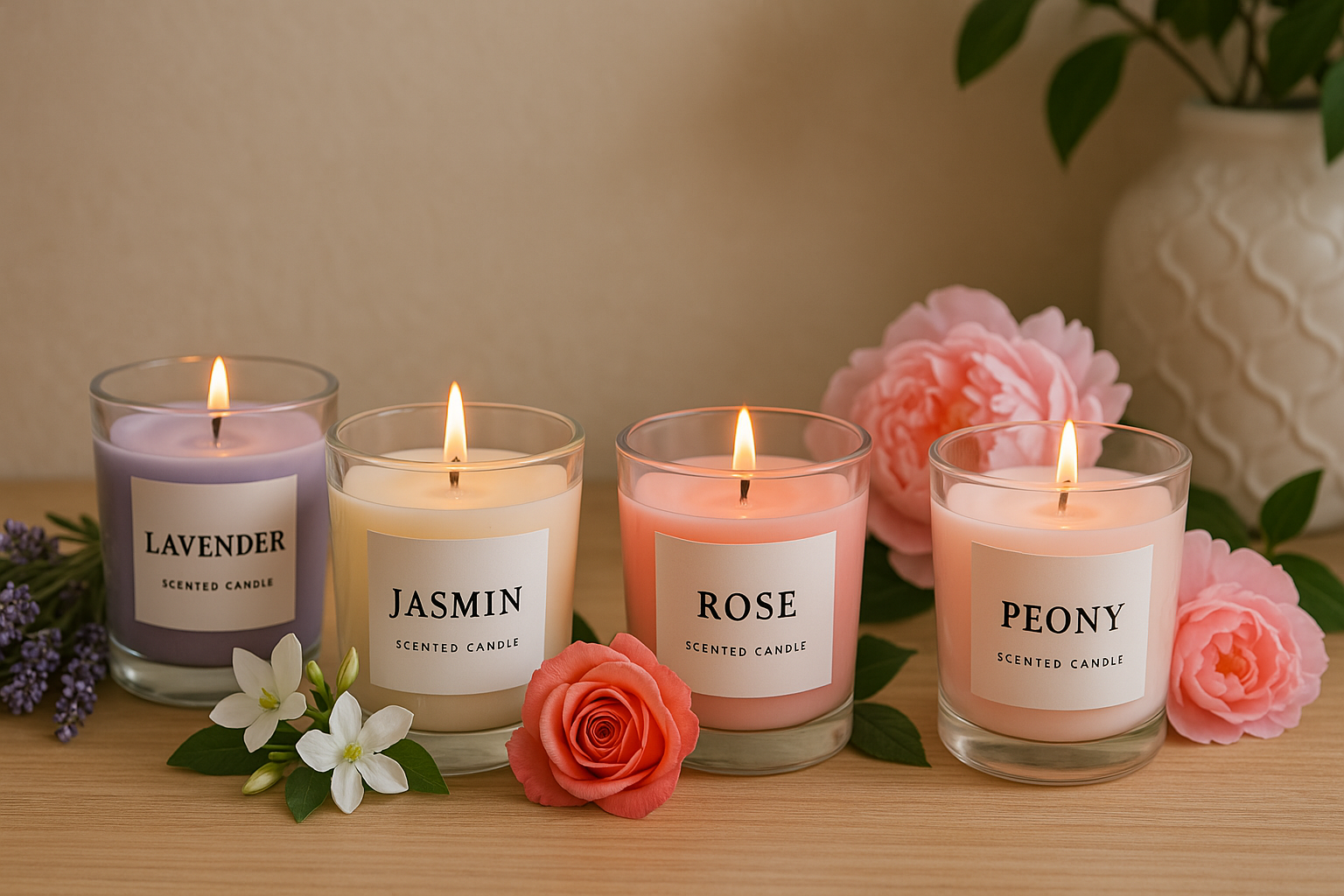 Florale Duft von Kerzensingläser