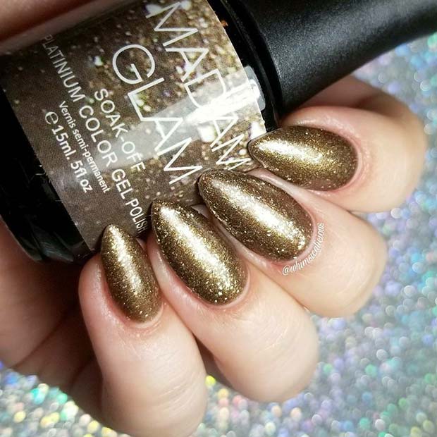 19 Glamouröse neue Nagelideen 2023 Glamgold Nägel