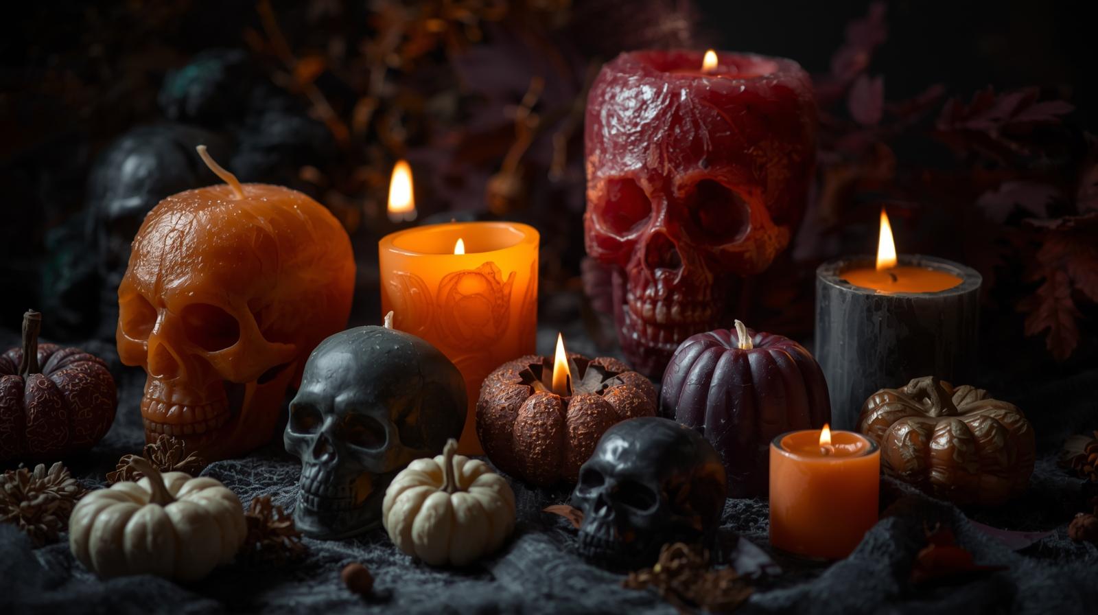 Halloween dekorative Kerzen