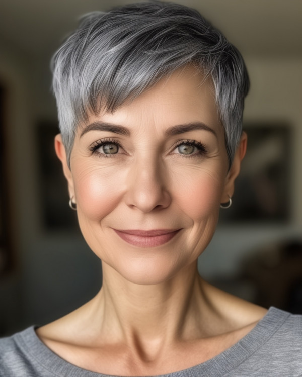 Schlanker silberner Pixie