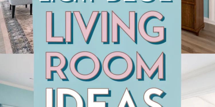 30 ruhige hellblaue Wohnzimmerideen, um Ihr Zuhause in ein Heiligtum zu verwandeln