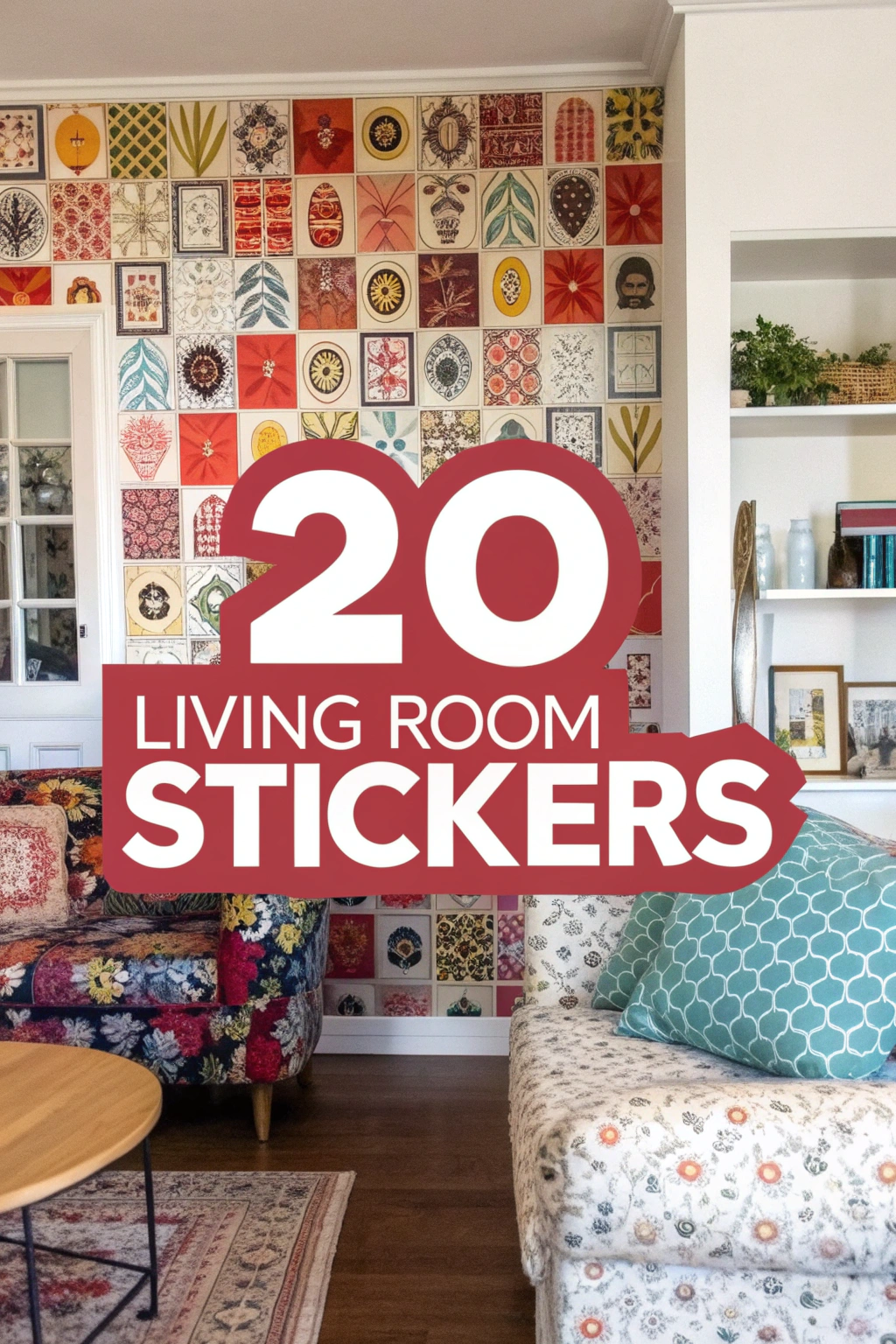 20 Wohnzimmeraufkleber