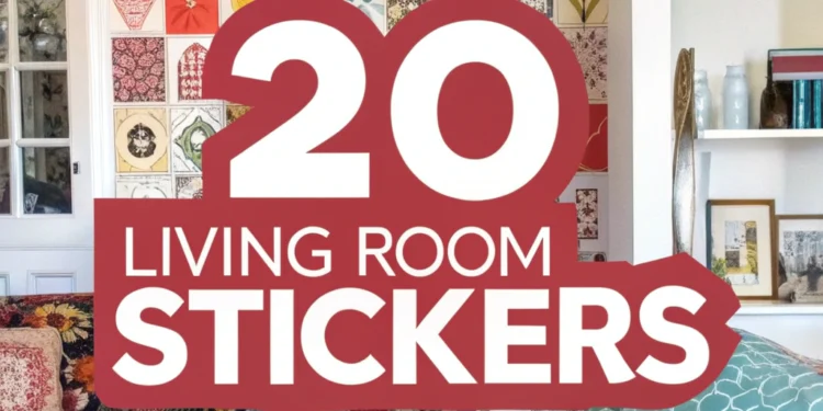 20 Wandaufkleber, die Ihr Wohnzimmer sofort von eintönig zu Fab verwandeln werden