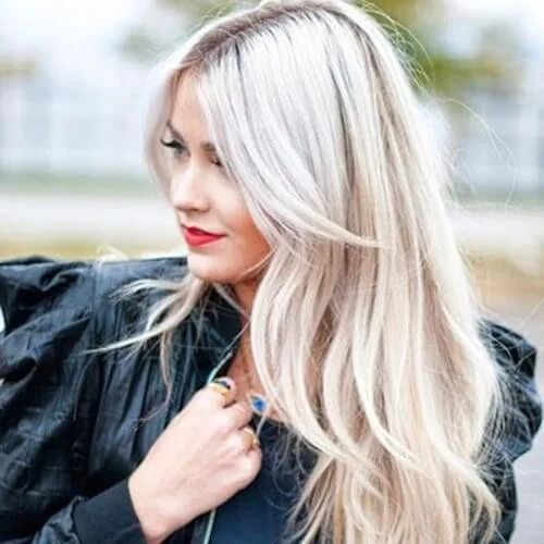 49 Schönes langes Haar mit Pony Mittelteil-Pony