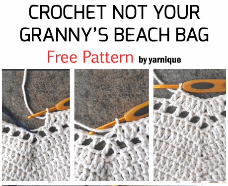 Häkeln „Nicht deine Oma“ Strandtasche