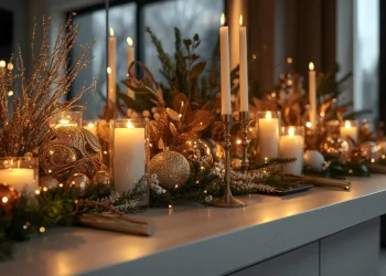 Deko-Ideen für Silvester, die im Kerzenlicht erstrahlen