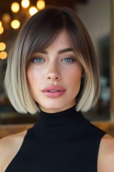 Ombre-blonder Bob