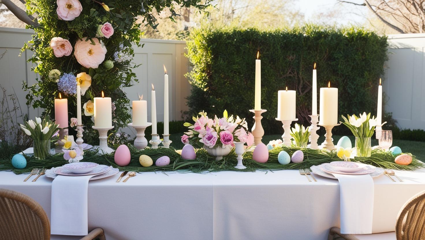 Osterernkerde Dekor im Freien