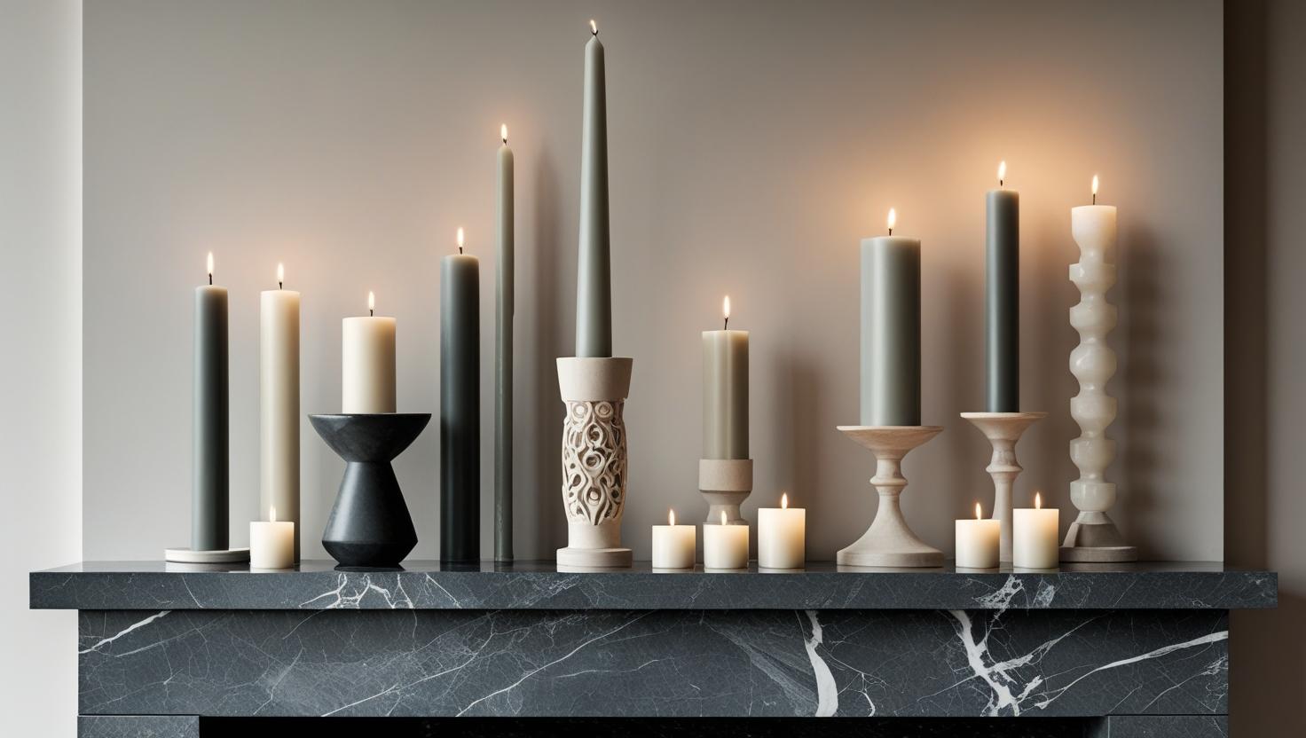 Kombination von Votiven mit anderen Kerzenarten für die Speisesaaldekoration