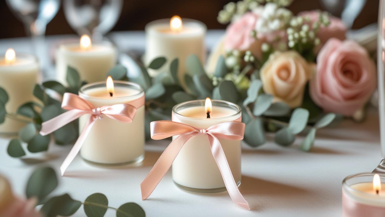 Personalisierte Hochzeit Kerzen