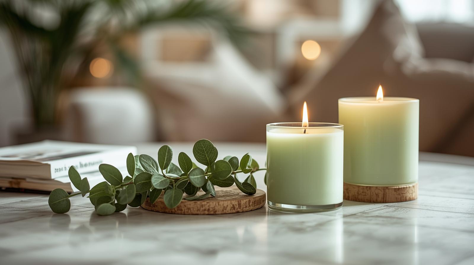 Reduzieren Sie Stress und Ängste mit Eukalyptus-Duftkerzen im Glas