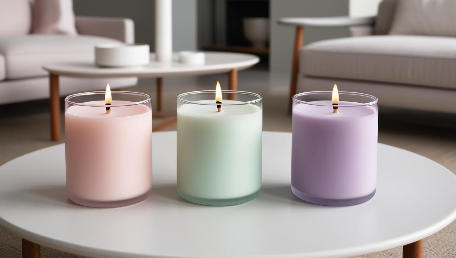 Duft Kerzen für ein angenehmes Ambiente im Wohnzimmer