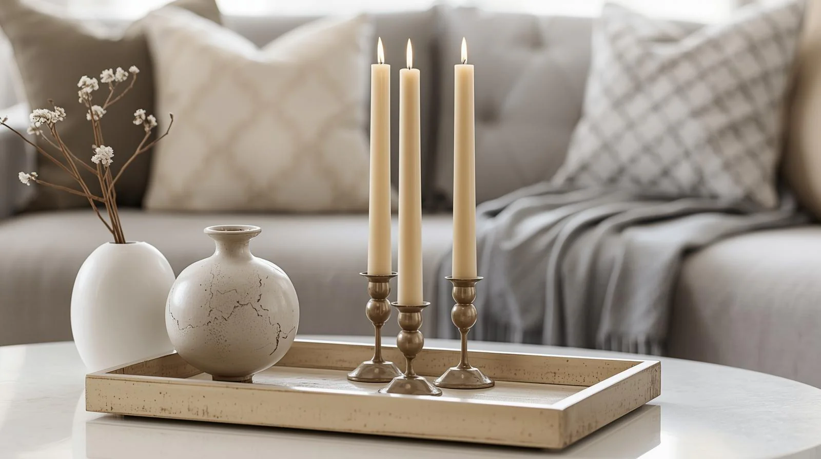 Konische Kerzenständer für elegante Tische und Wohnaccessoires