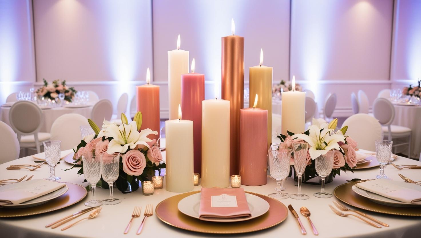 Die Magie der Hochzeitstische mit Kerzenschein