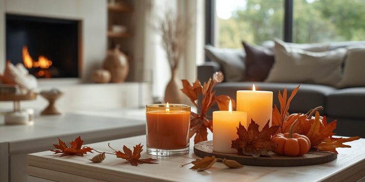 Kerzen mit Herbstsendern, um Ihr Zuhause in dieser Saison zu verwandeln