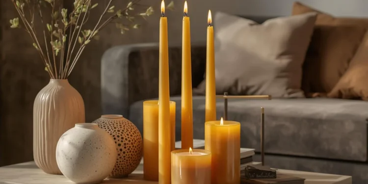 Dekorationstipps mit Stabkerzen aus Bienenwachs