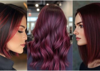 Wein inspirierte Haarfarben perfekt für 2025