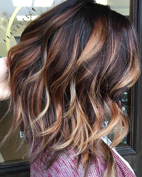 Warm Tone Lob für Lob Frisuren für Herbst und Winter