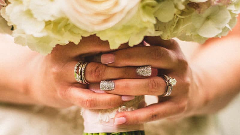 Akzent Hochzeitsnägel