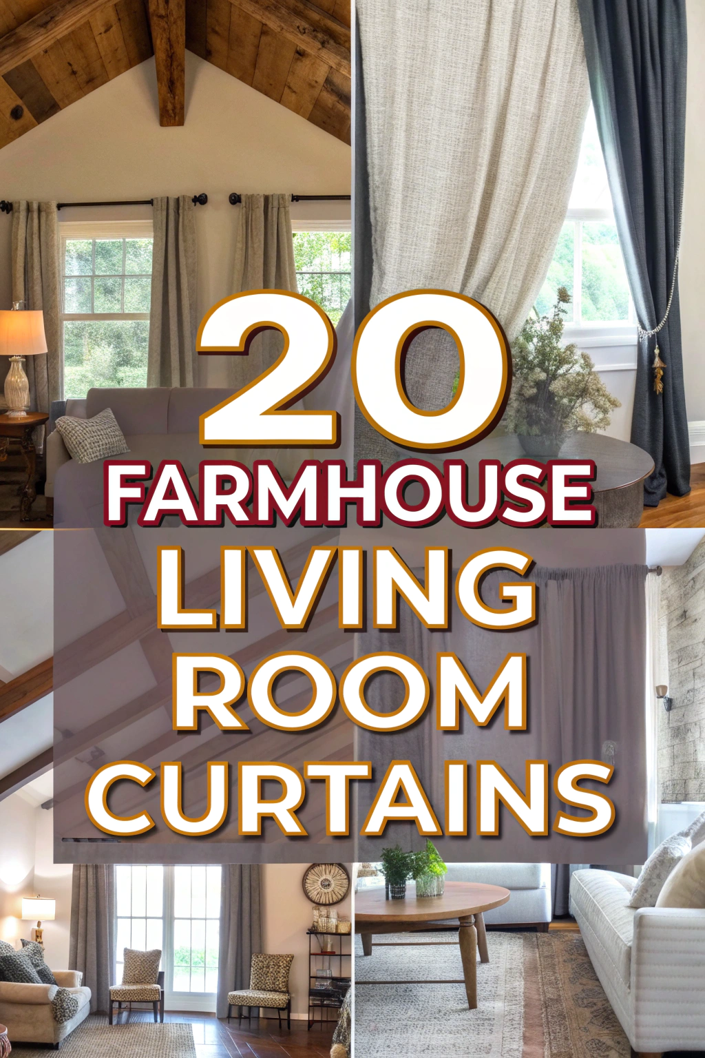 20 Bauernhaus Wohnzimmervorhänge