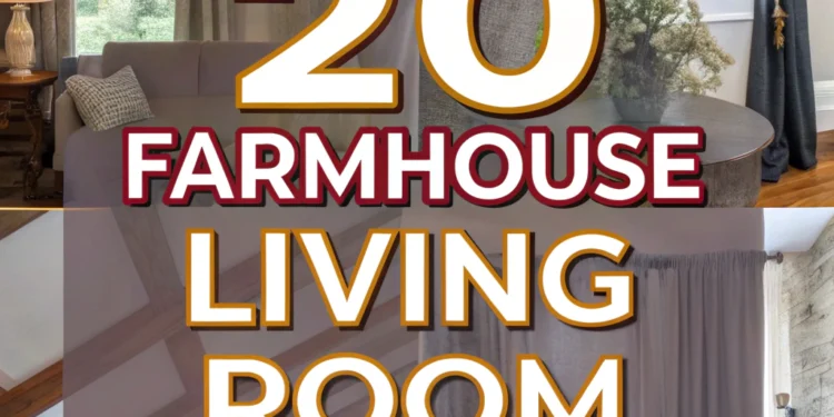 20 Farmhouse Wohnzimmervorhänge, um das gemütliche Heiligtum zu schaffen, das Sie verdienen,