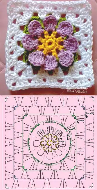 tolle gehäkelte Blumenquadrate