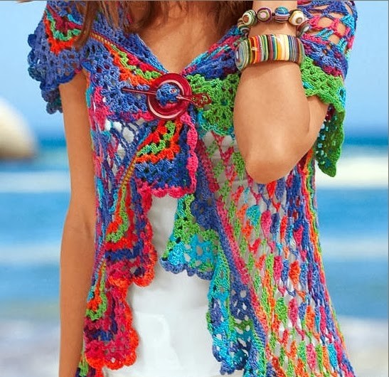 Erstaunliche Frauenhäkelweste