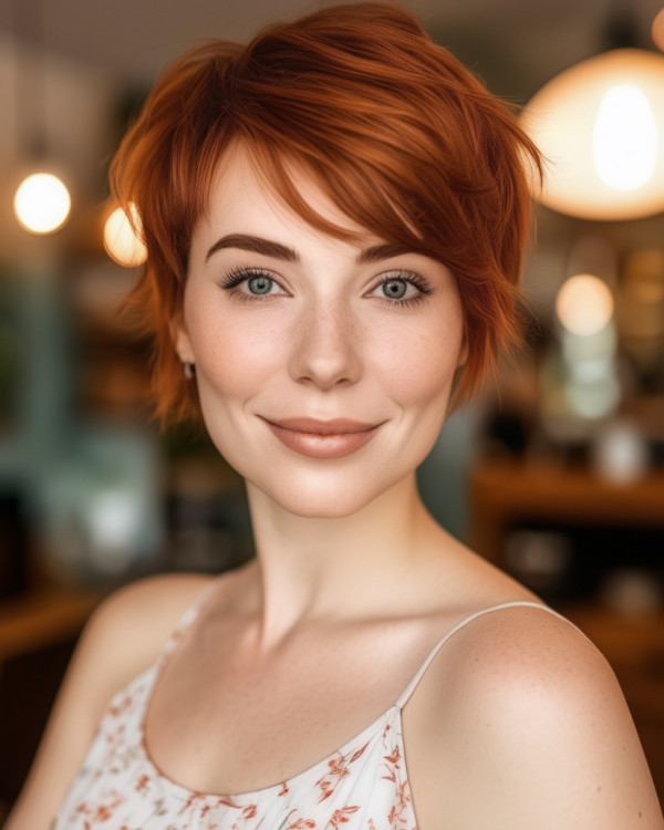 Lebendige Kupfer Auburn Pixie