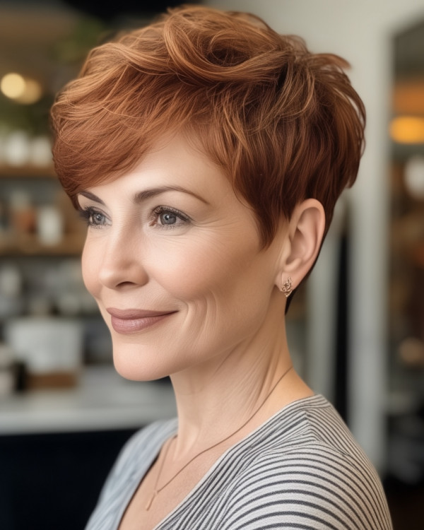 Feuriger Auburn Pixie