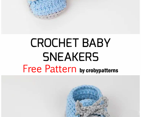 Häkeln Baby -Turnschuhe - freies Muster