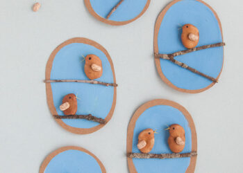 Bohnenkunstvogelhandwerk