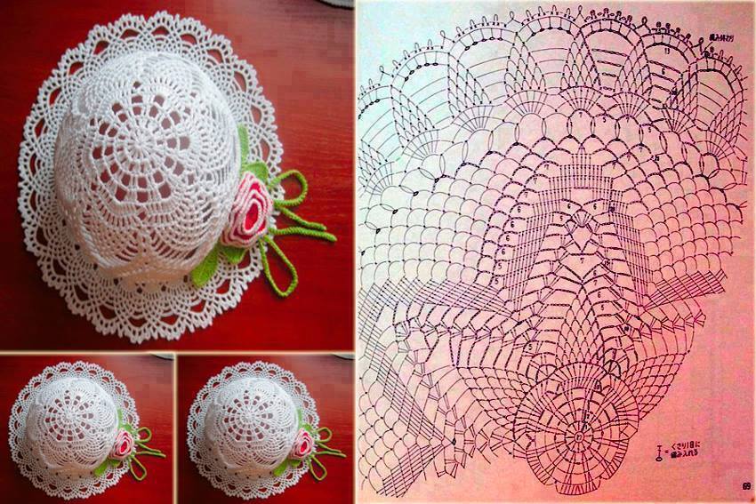 Schöne Häkelhüte mit Charts 4