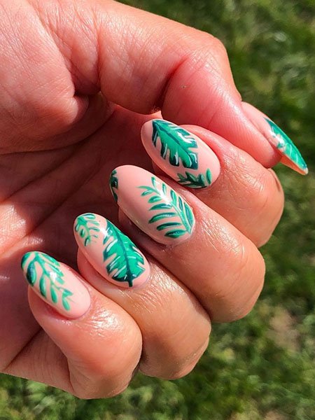 20 entzückende rosa Nägel werden Sie lieben Beverly Hills Hotel inspirierte Kunst