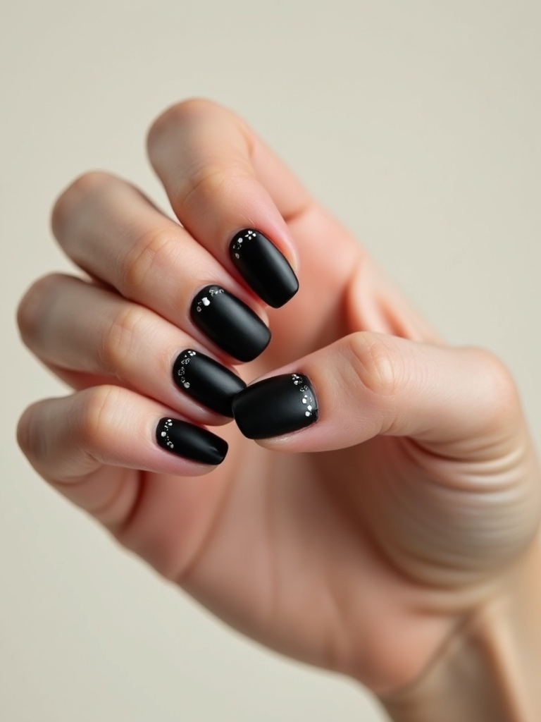 schwarzer Punkt, schlanker Strich