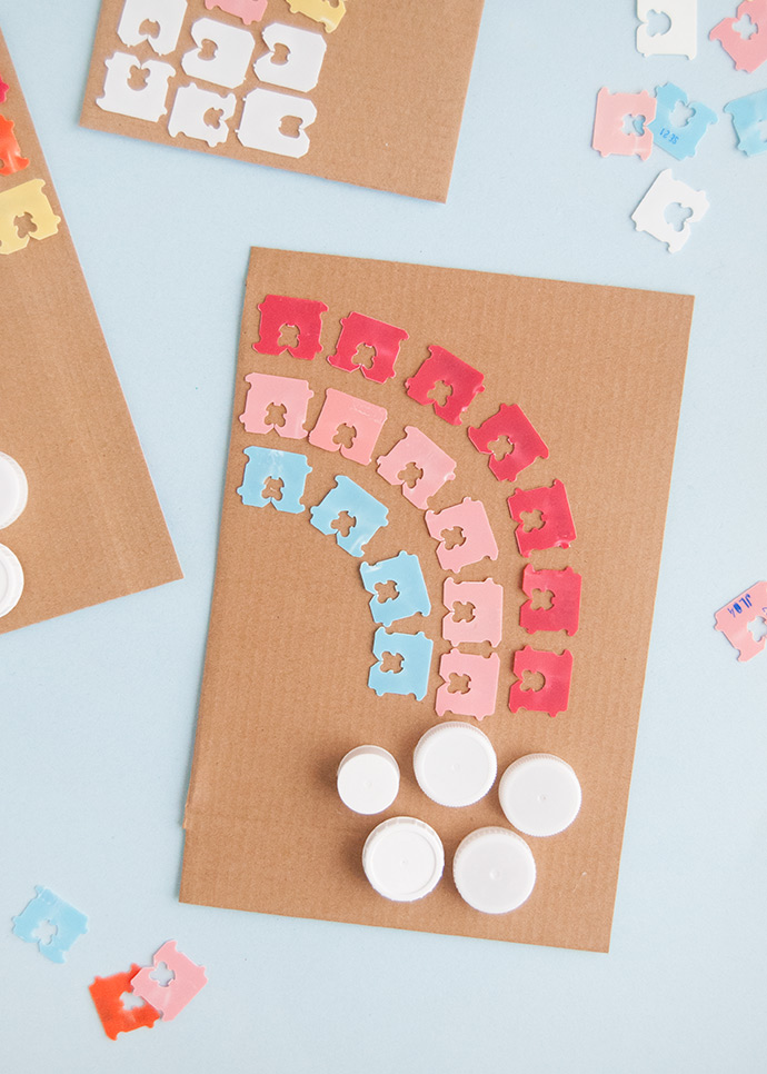 Recycling -Brot -Tag Regenbogenkunst