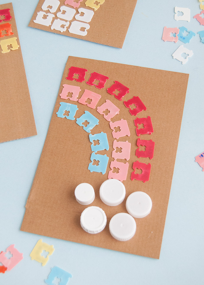 Recycling -Brot -Tag Regenbogenkunst