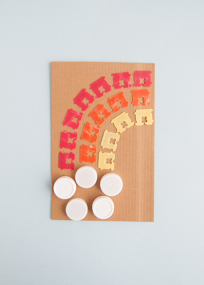 Recycling -Brot -Tag Regenbogenkunst