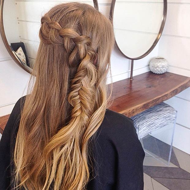 23 atemberaubende Hälfte nach oben, halb unten Frisuren Instagram / Brigittoeshair