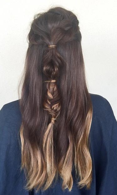 23 atemberaubende Hälfte nach oben, halb unten Frisuren Instagram / Brigittoeshair