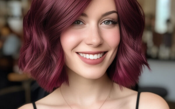 18 auffällige burgundische Bob-Frisuren und Haarschnitte