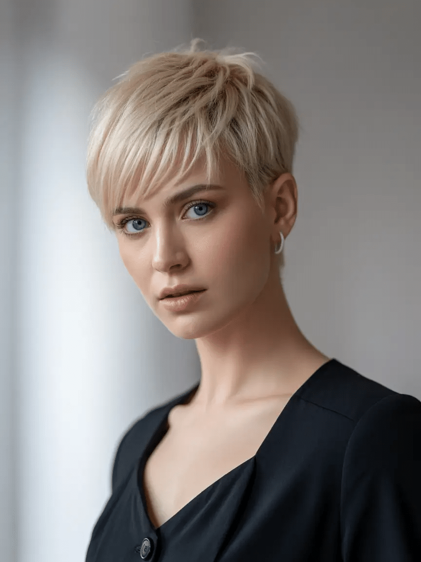 Butterblonder Chic mit Textur