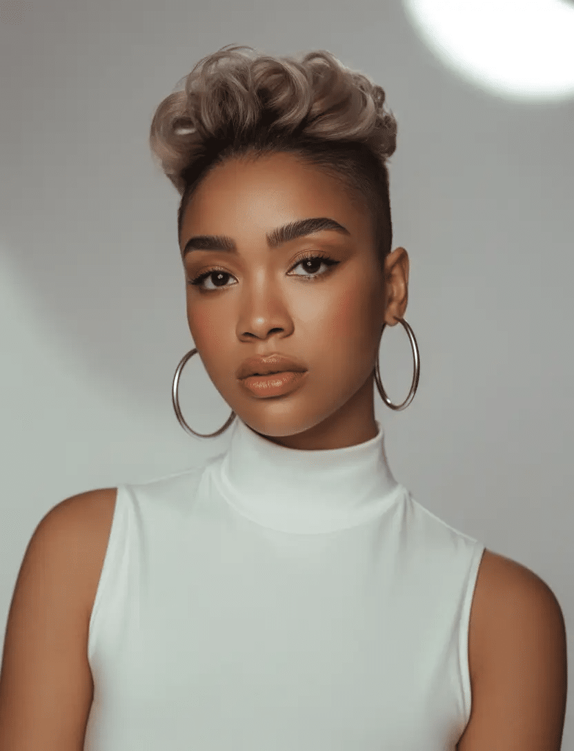 Geschnitzte Locken mit Champagner-Dimension